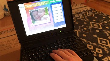 Booting up a ThinkPad 755CD