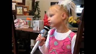 Very young Grace VanderWaal making a song about her best friend.