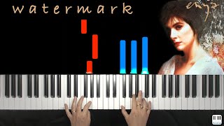 Watermark - Enya - Piano tutorial / cover