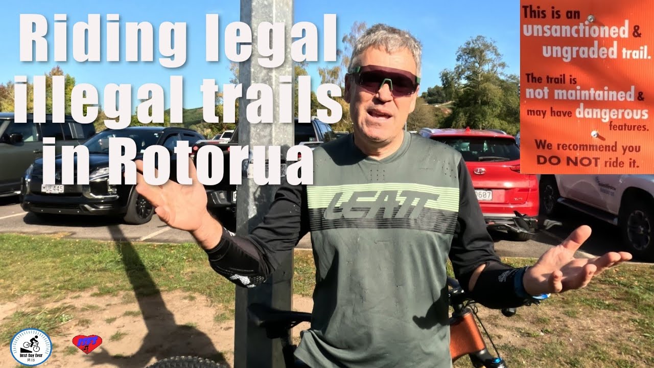 Riding Legal Illegal trails in Rotorua