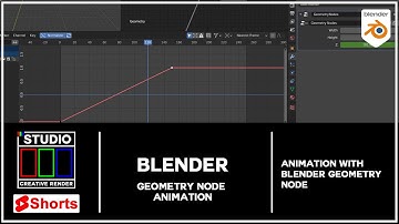 Blender 3.0 alpha animation with geometry node.  #shorts