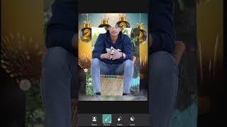 Happy 🔥New Year photo Editing PicsArt || PicsArt New Year Photo Editing #shorts screenshot 4