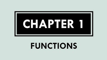 Additional Mathematics | Form 4 | Chapter 1 | Functions | Quick Revision