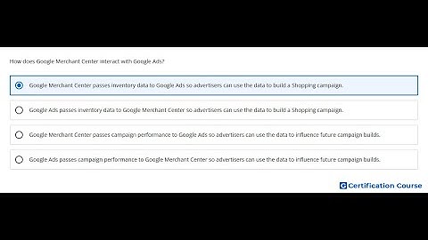 How does Google Merchant Center interact with Google Ads?