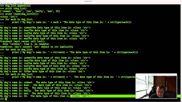 python tutorial 5 - lists part 3 and for loops