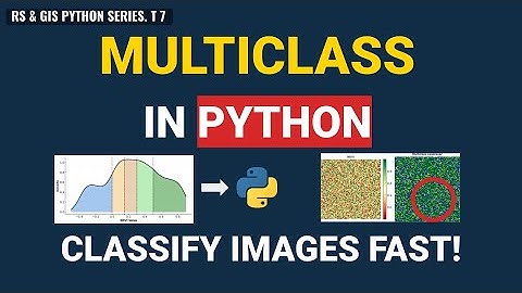 7. Multiclass Landcover Classification in Python with Area Stats & Animation | Remote Sensing & GIS