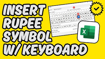 [Easy Guide] Insert Rupee Symbol in Excel via Keyboard
