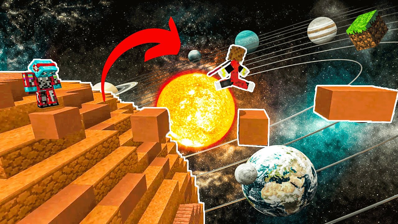 🪐¿PODREMOS PASARNOS ESTE PAKOUR? 🌎 PARKOUR SISTEMA SOLAR - MINECRAFT ...