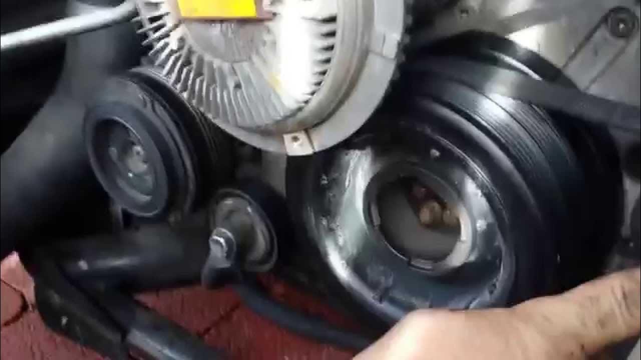 bmw x5 serpentine belt change - YouTube