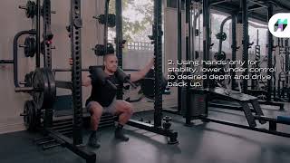 Hand Supported Back Squat Safety Bar