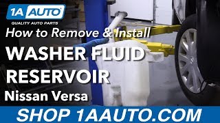 How to Remove Washer Fluid Reservoir 12-19 Nissan Versa