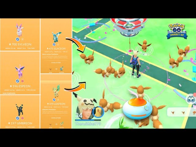 Pokémon GO Community Day: The Best Way To Get Every Shiny Eevee Evolution  On Day 2