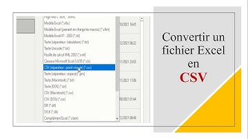 Comment convertir un fichier Excel en CSV 👨‍🏫💻