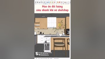 Mẹo ẩn đối tượng siêu nhanh trong sketchup #su84 #trannam #vray #sketchup