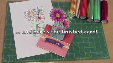 Easy foiling with a glue pen