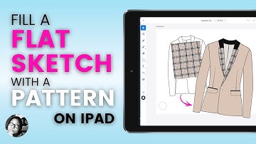 Fill a Flat Sketch with pattern in Photoshop or Illustrator on iPad