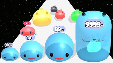 Slime Run Race - Level Up Slime Max Level Gameplay