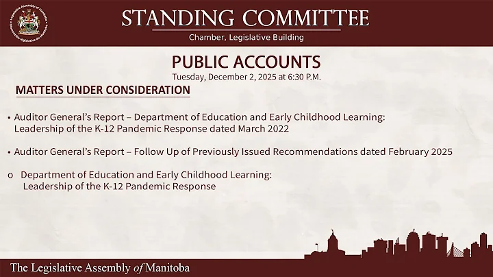 Standing Committee on Public Accounts - December 2, 2025