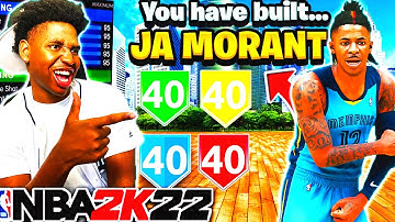 *NEW* JA MORANT BUILD is OVERPOWERED On NBA 2K22 NEXT GEN!! BEST GUARD BUILD ON NBA 2K22!!
