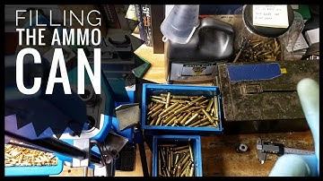 223 Load And Chat At The Dillon 550 -  Filling The Ammo Can With 62gr FMJ
