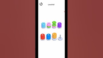 Hoop Stack Level 167 WalkThrough Solution Gameplay