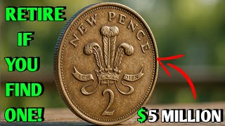 Top 10 Ultra-Rare UK Elizabeth 2p New Pence Coins Worth a Lot of Big Money!