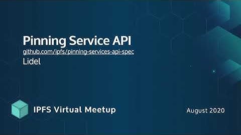 Pinning Service API - Lidel