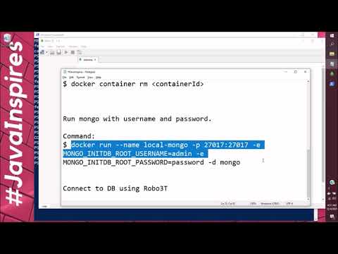 How To Run Mongodb In Docker With Username and Password | Java Inspires