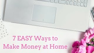 I've shared plenty of high-paying work-at-home jobs in the past, but
gotten a lot requests for ideas to make money at home easy. so,
today's video...