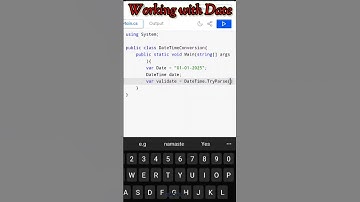 working with C# Date