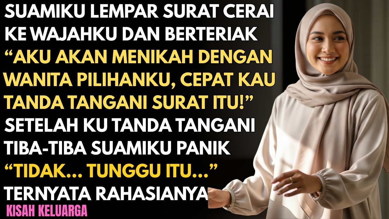 SUAMI AJUKAN CERAI TAPI SETELAH AKU SETUJU DIA PANIK – TERNYATA SUAMIKU MENYIMPAN RAHASIA TENTANG…