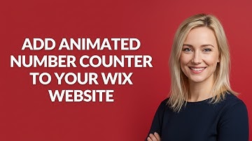ADD ANIMATED NUMBER COUNTER TO YOUR WIX WEBSITE - Julia