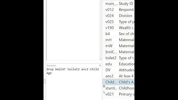 Drop variable or Keep variable in Stata  #stata #drop #keep #select