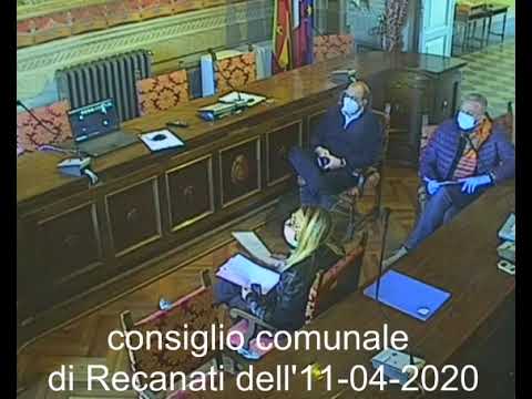 consiglio comunale di Recanati 11-04-2020