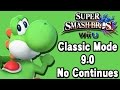 Super Smash Bros For Wii U Classic Mode 9 0 No Continues Yoshi 60fps 