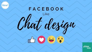 Facebook like chat design || Renewed