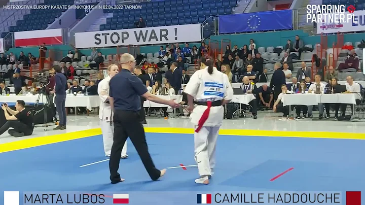 Marta Lubos vs Camille Haddouche Women 55-60kg European Karate Shinkyokushin Championship 2022