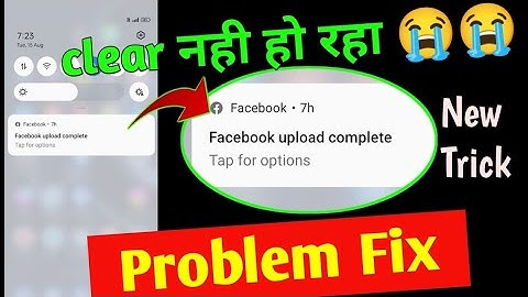 Facebook upload complete tap for option problem fix ! Facebook upload complete tap for option 2023
