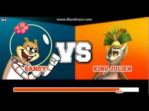 Super Brawl 2 - SANDY CHEEKS vs KING JULIAN