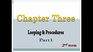 computer prep.3 chapter 3 looping 2nd term part1