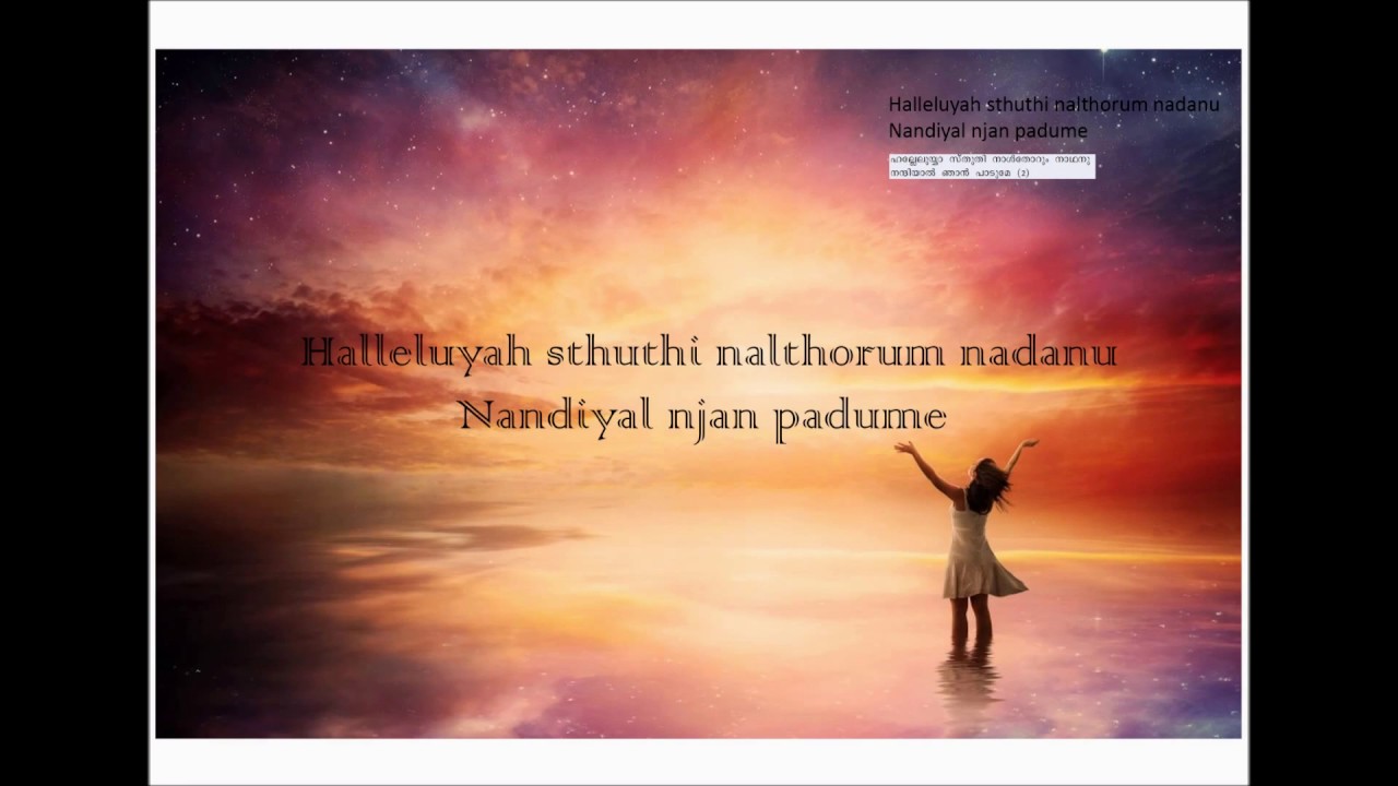 Halleluyah sthuthi nalthorum nadanu -  ELVIN JOHN