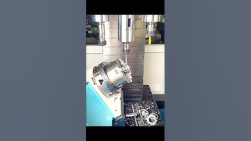 "Watch this 5-axis CNC beast in action! Precision, rotation, and perfect finish  #CNCWorkshop #5axis