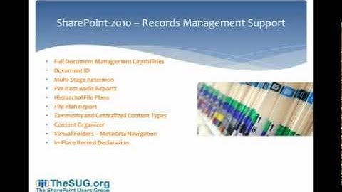 Documents & Record Management in SharePoint 2010