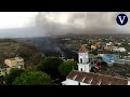 La colada de lava ya engulle el centro de Todoque sin posibilidad de frenarla