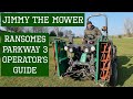 Ransomes parkway 3 operators guide jimmy the mower  triple cylinder  workshop operating tutorial