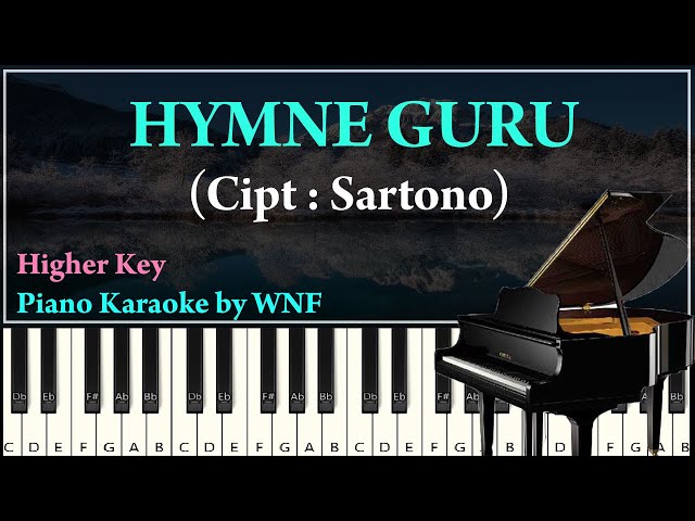 IRINGAN PIANO HYMNE GURU | Karaoke Lagu Nasional Indonesia Hymne Guru | Minus One Piano Hymne Guru class=