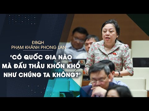 Video Đại biểu Quốc hội Phạm Khánh Phong Lan: 'Có quốc gia... - youtube