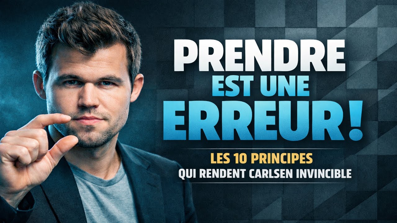 Prendre est une ERREUR ! Les 10 principes qui rendent Carlsen invincible