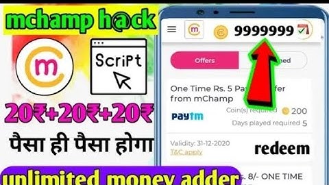 mchamp script || mchamp referral script || mchamp app script || mchamp gold script