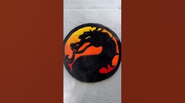 Mortal kombat Tufted Rug #tufted #tuft #shorts #tufting #tuftinggun #tufts #mortalkombatmobile